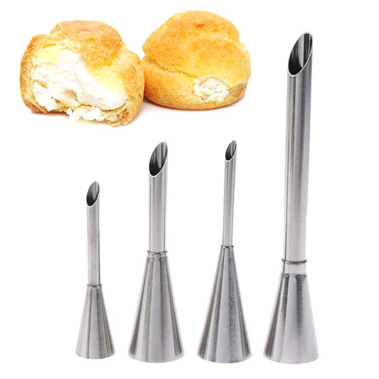 Stainless Steel Cream Nozzles Icing Piping Tips Pastry Syringe Cupcake Baking Accessories