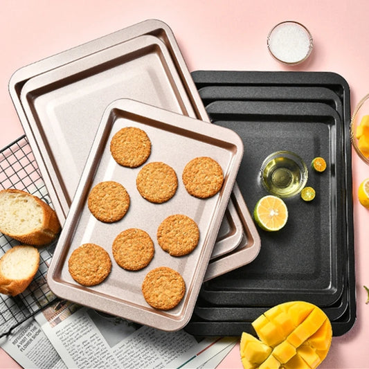 Non-Stick Carbon Steel Baking Tray for Cookies, Bread, Pastry