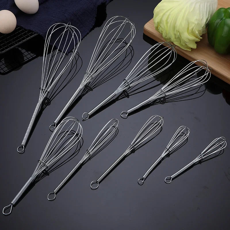 Stainless Steel Manual Egg Beater Whisk Mixer Eco-Friendly