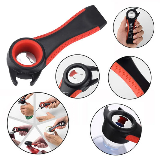 5-in-1 Anti-Slip Beer Bottle Can Opener Tool