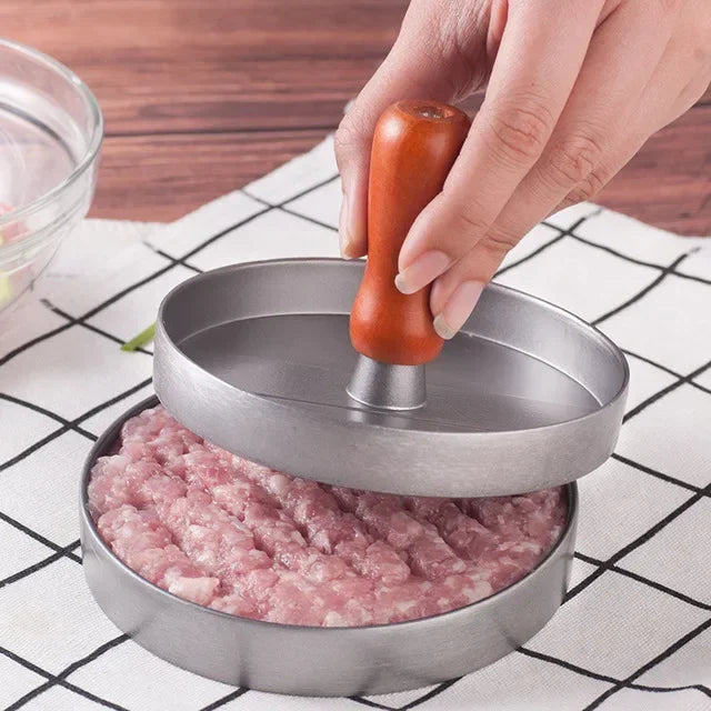 Non-Stick Aluminum Burger Press with Wax Paper for BBQ Grill