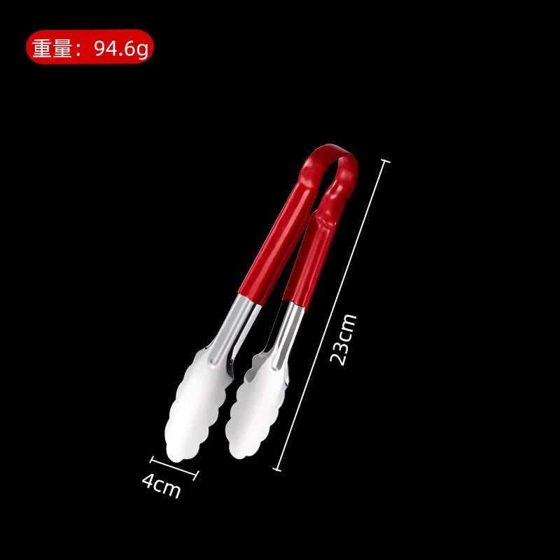 Stainless Steel Kitchen Tongs with Anti-Scald Handle