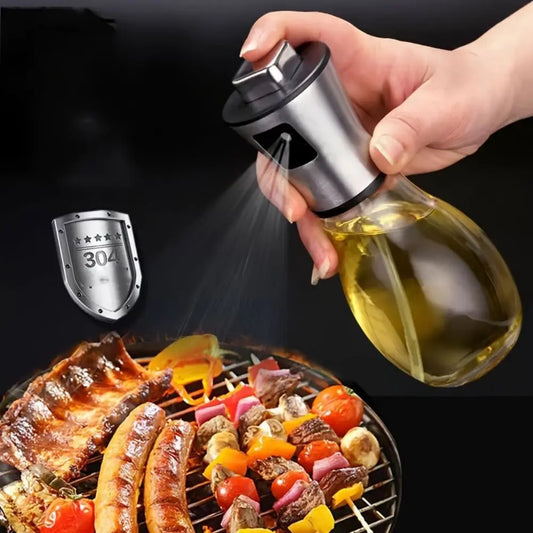 200ML Stainless Steel Oil Sprayer for Cooking & Air Fryer