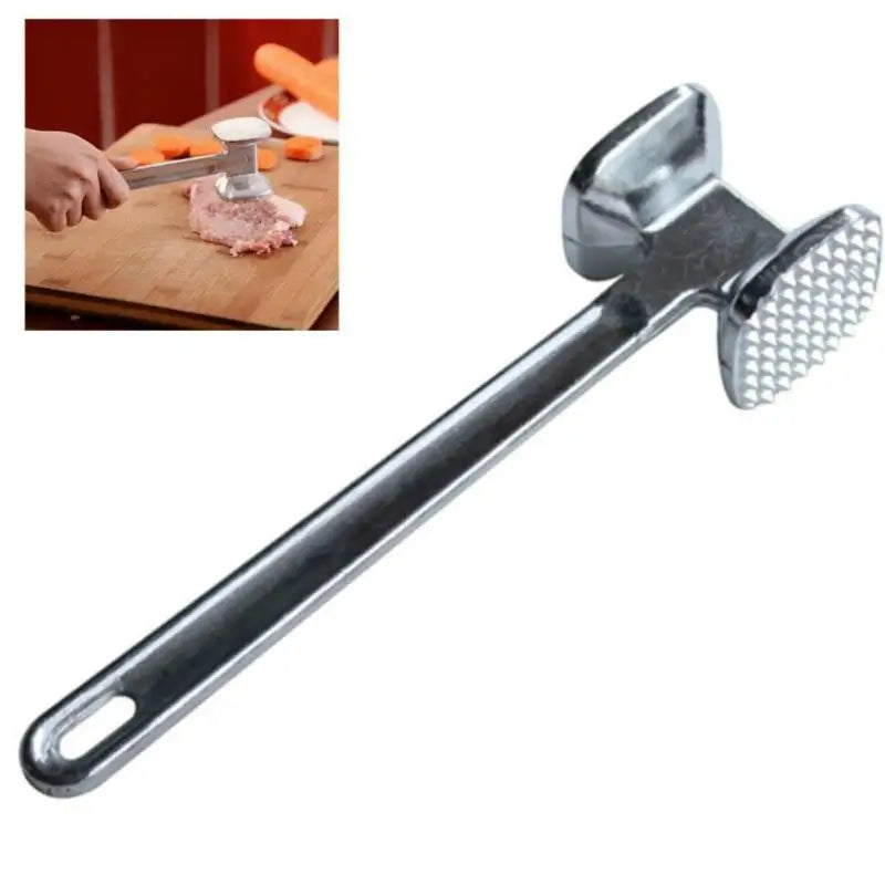 Stainless Steel Meat Tenderizer Hammer Mallet Tool for Beef, Chicken, Pork