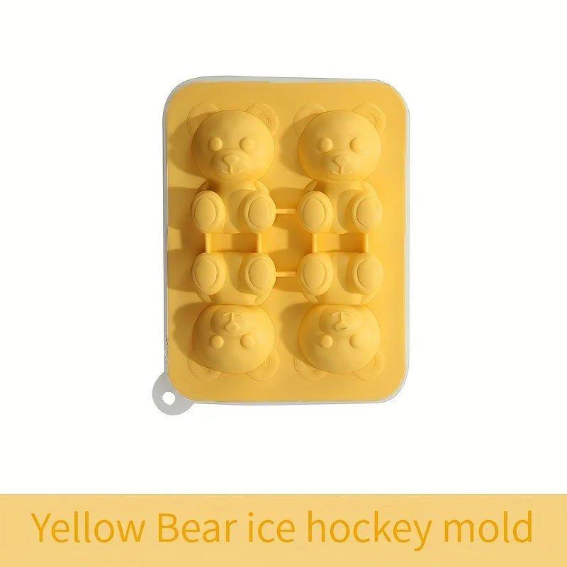 Cute Teddy Bear Silicone Ice Cube Tray Mold