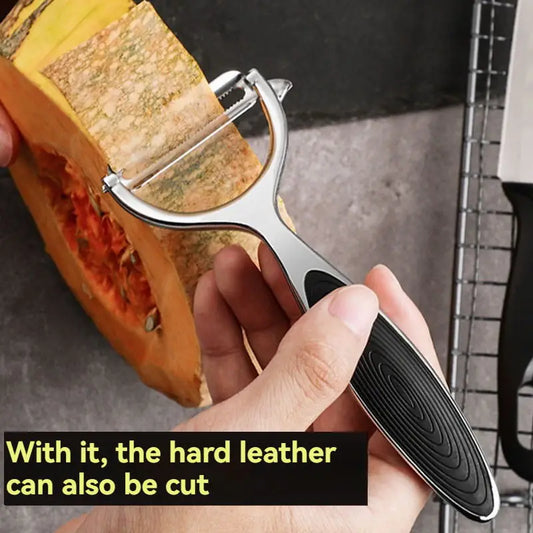 Zinc Alloy Serrated/Flat Blade Paring Knife Peeler Grater