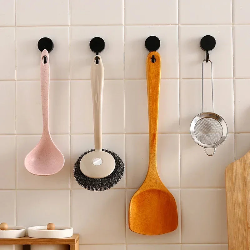 No-Punch Wall Hooks - Kitchen Decorative Plastic Hangers