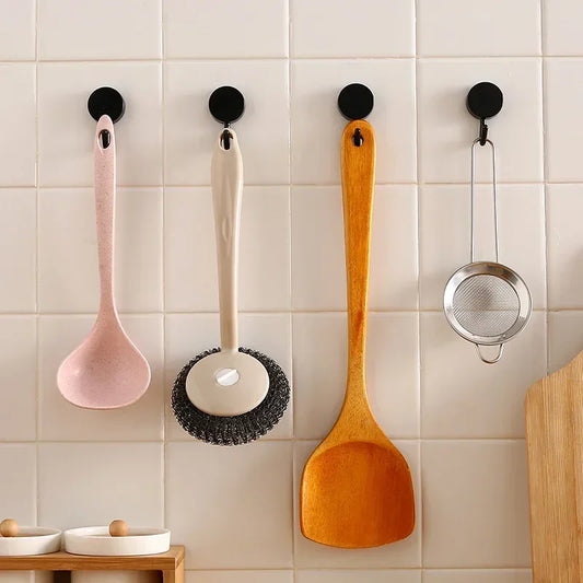 No-Punch Wall Hooks - Kitchen Decorative Plastic Hangers