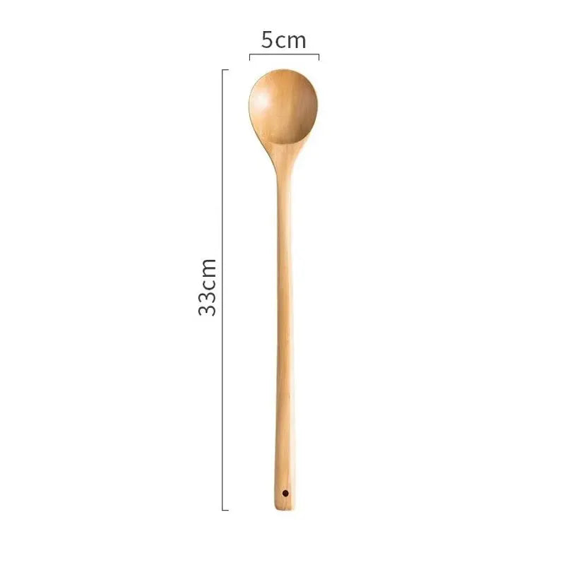 Long Wooden Cooking Spoon