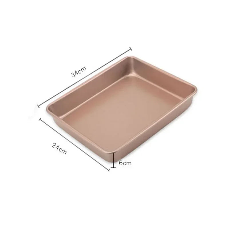 Non-stick Rectangular Baking Tray for Cake, Cookie, Bread, Pizza