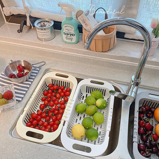 Retractable Sink Storage Rack Basket