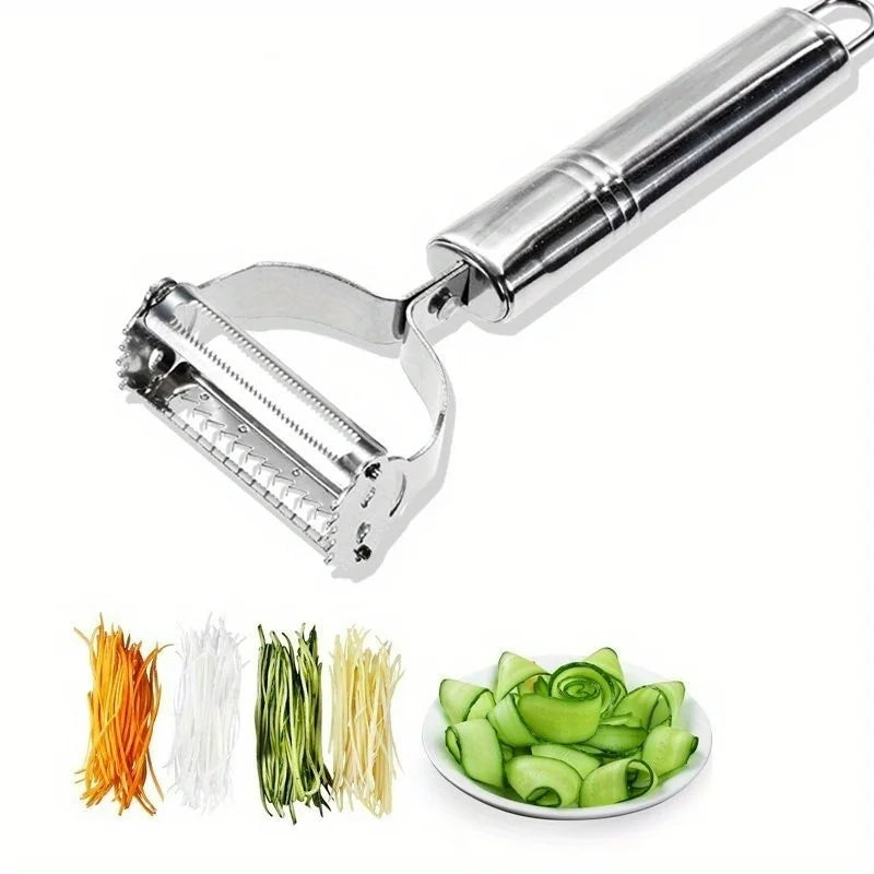 Stainless Steel Double-Head Vegetable and Fruit Peeler