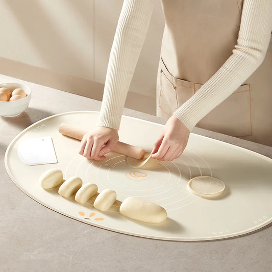 Silicone Non-stick Baking Mat Pastry Kneading Pad Pizza Cake Tray