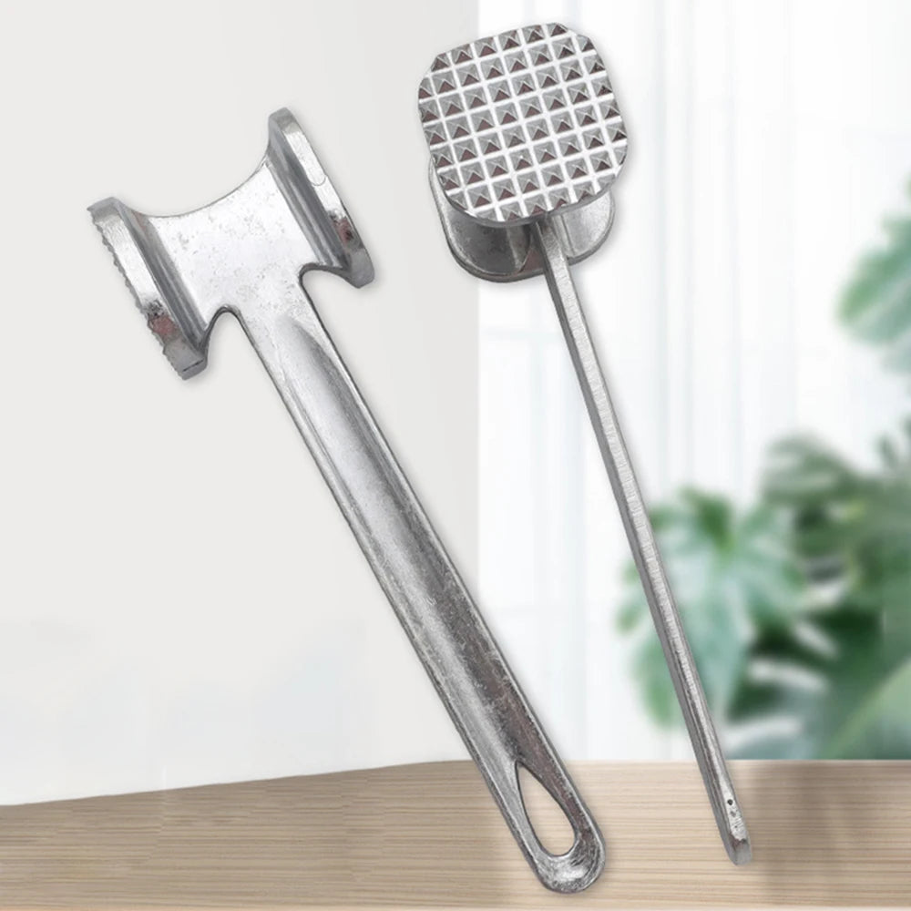 Aluminum Meat Tenderizer Hammer 19cm Double-Sided Heavy Duty Mallet