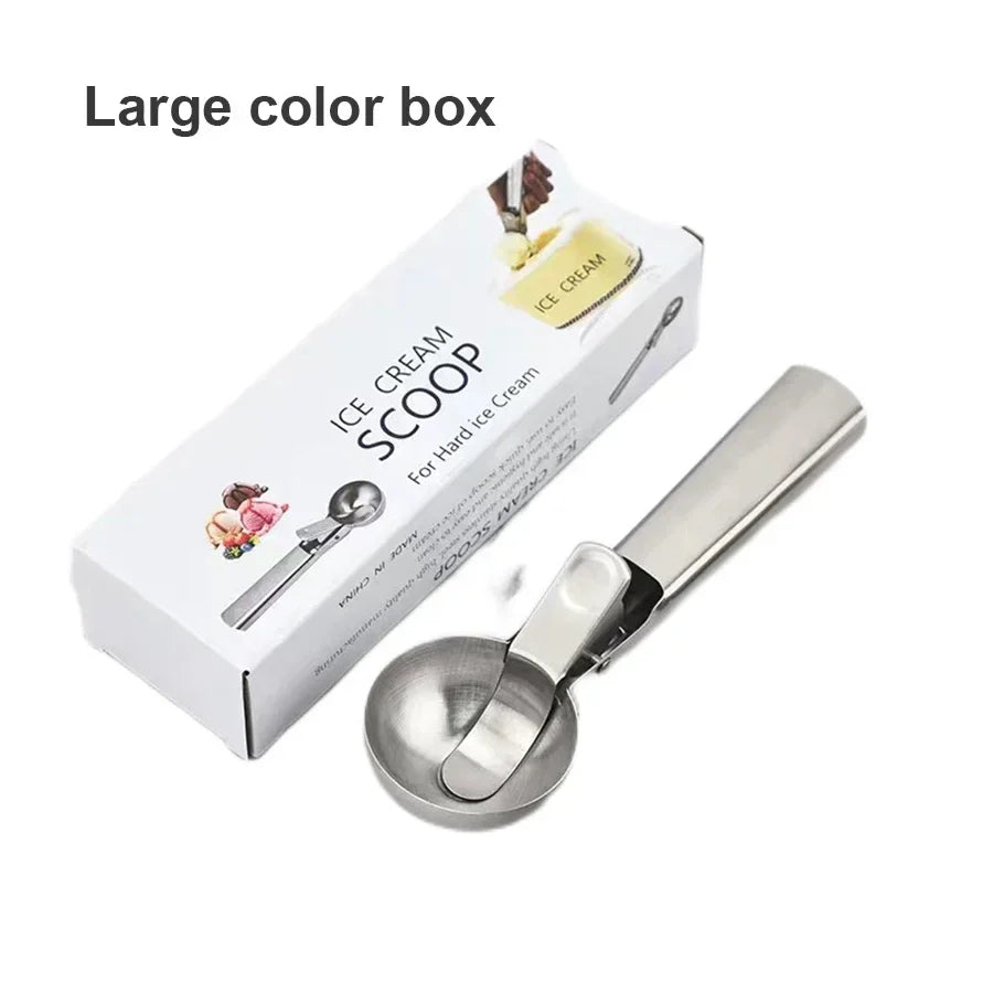 Stainless Steel Ice Cream & Fruit Scoop, Multifunctional Kitchen Tool