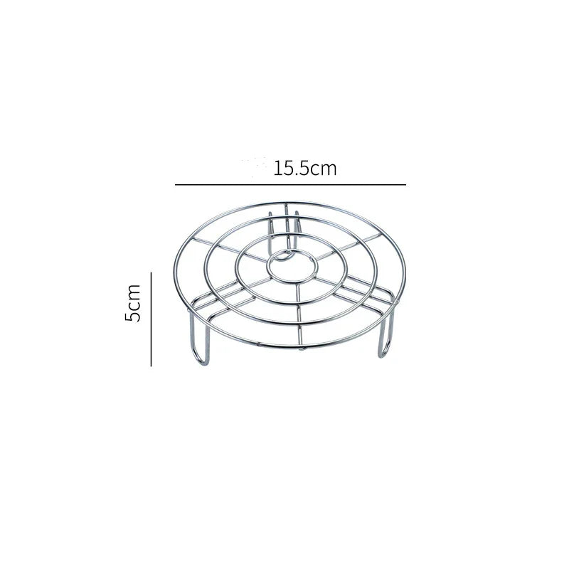 Stainless Steel Air Fryer Steamer Rack Non-stick Grill Stand Cooking Shelf