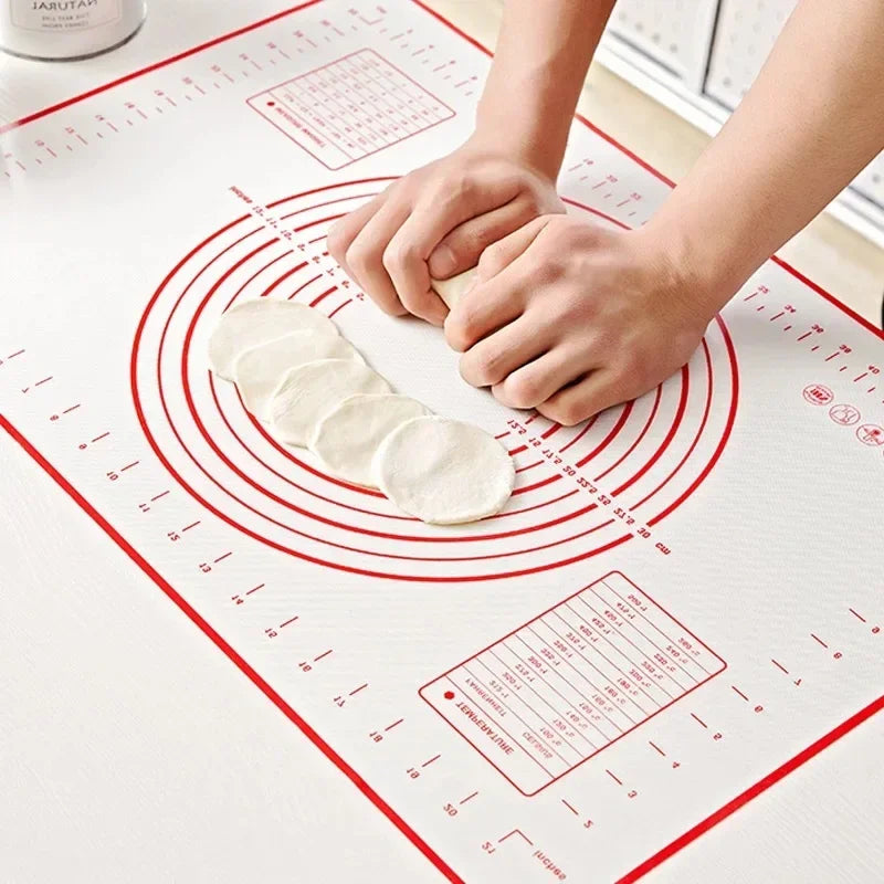 Silicone Non-stick Baking Mat with Scale for Dough, Pastry, Pizza, Dumplings