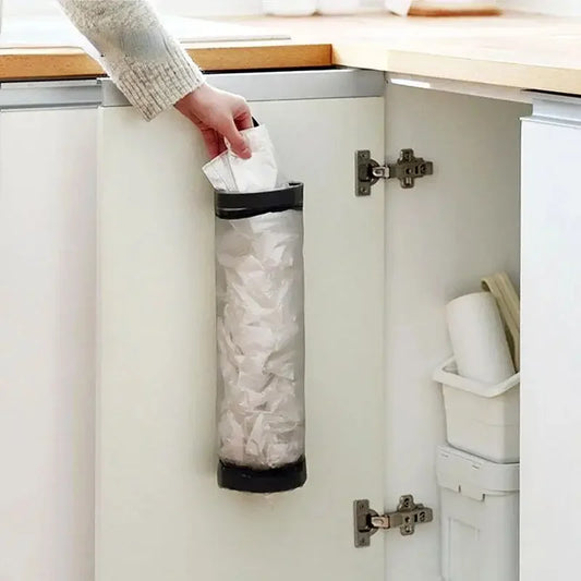 Wall-Mounted Grocery Bag Holder Dispenser Organizer