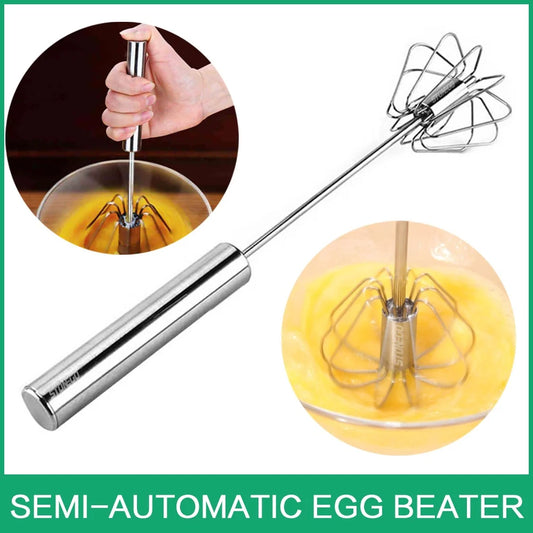 Semi-Automatic Hand Mixer Egg Beater for Coffee, Milk, Baking