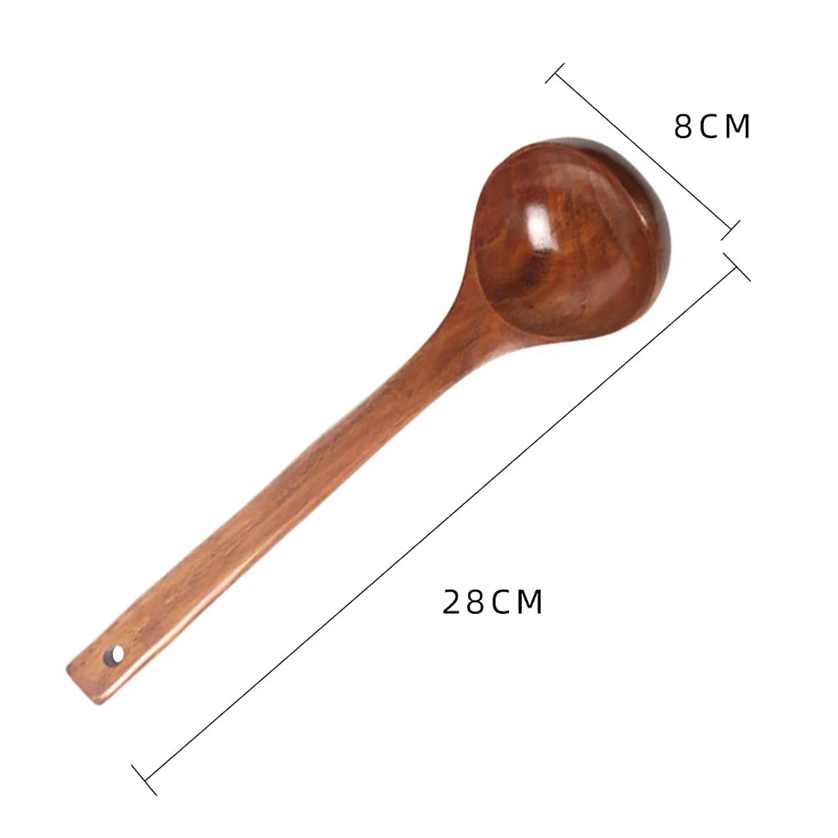 Komu Wooden Soup Ladle Non-Stick Kitchen Utensil