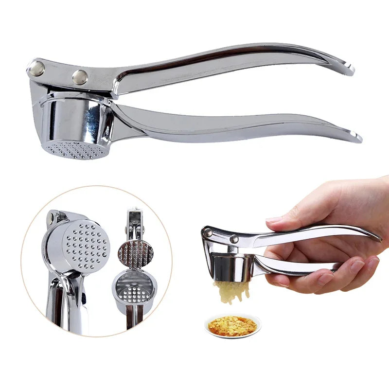 Stainless Steel Garlic Press Squeezer Tool