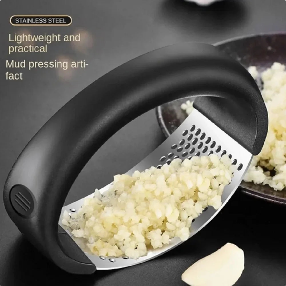 Stainless Steel Garlic Press Crusher Mincer Kitchen Tool