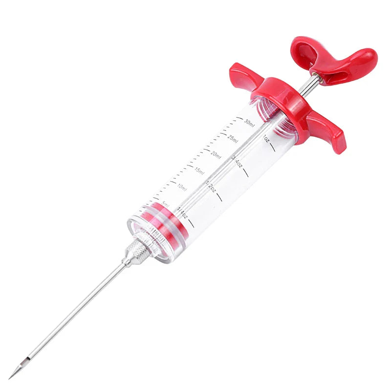 Stainless Steel Meat Flavor Injector Syringe Cooking Tool