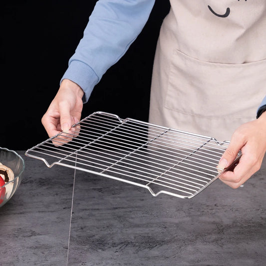 Stainless Steel Non-stick Cooling Rack Baking Tray Mesh Shelf