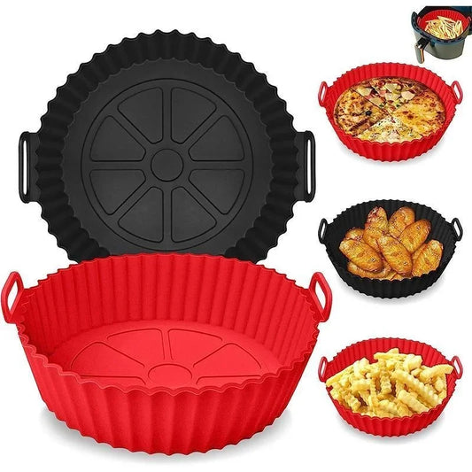 Silicone Air Fryer Liners, Non-Stick Food-Safe Accessories