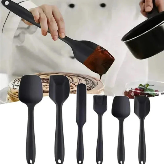 6-Piece Silicone Spatula Set - Non-Stick, Heat Resistant for Cooking & Baking