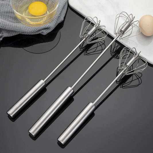 Stainless Steel Semi-Automatic Rotary Whisk Mixer for Baking