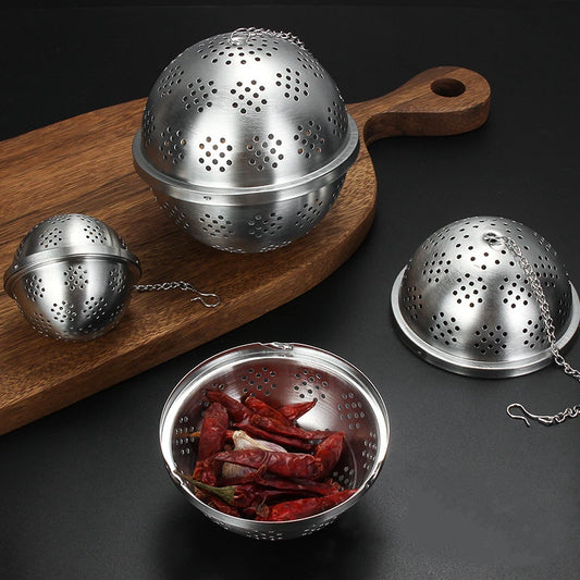 340 Stainless Steel Tea Strainer Mesh Sieve Coffee Herbs Infuser with Lid