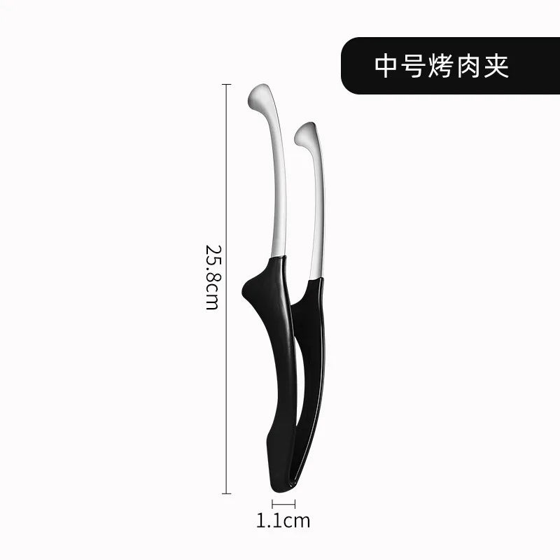 Stainless Steel Silicone Handle Kitchen Tongs