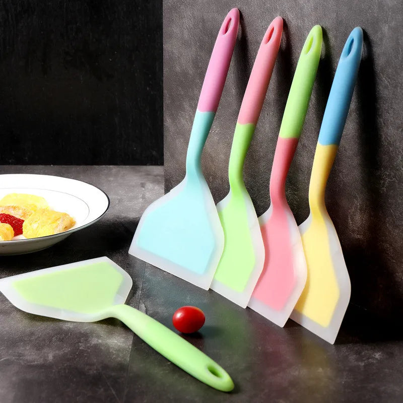 Non-Stick Silicone Spatula for Omelettes, Pancakes, Baking, and Cooking