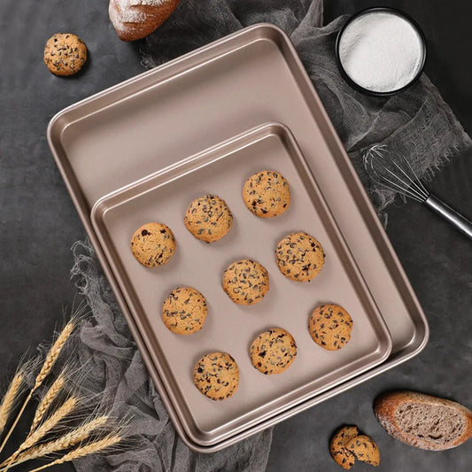 Non-stick Rectangular Baking Tray for Cake, Cookie, Bread, Pizza