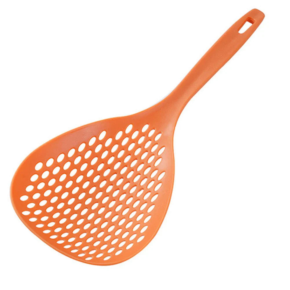 Eco-Friendly Long Handle Non-Slip Strainer Spoon