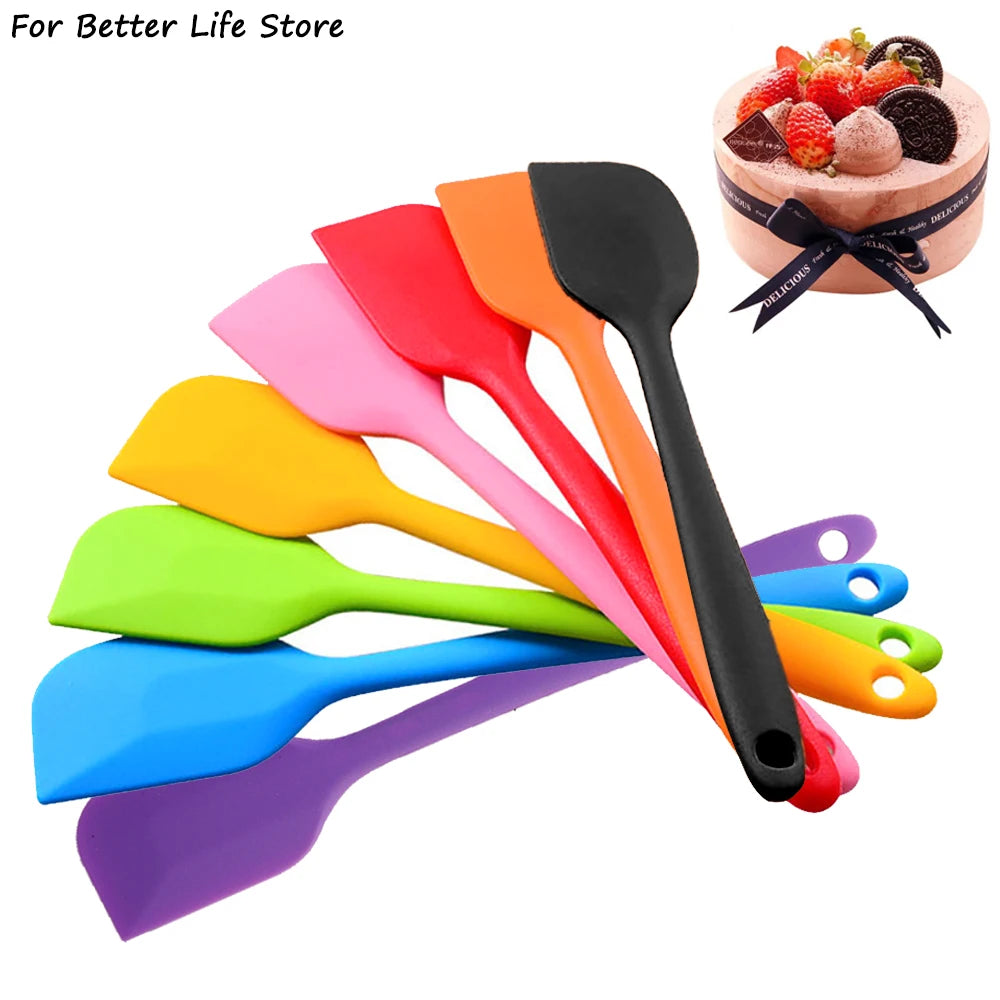 8-Color Silicone Spatula Scraper Cake Baking Tool