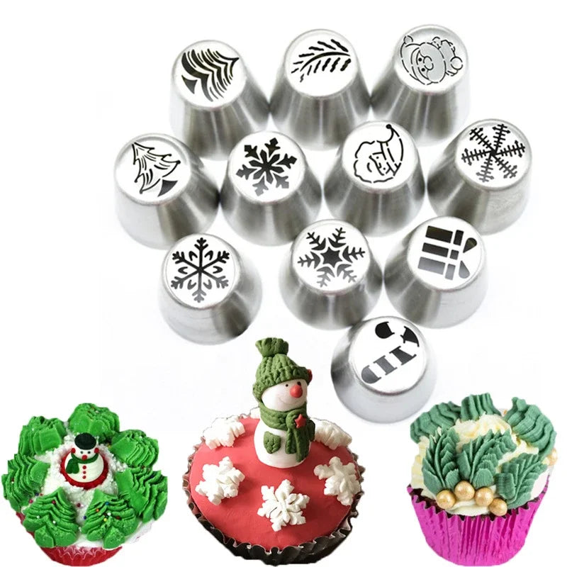 Cream Cake Icing Piping Nozzles Stainless Steel Rose Pastry Tips Baking Tools