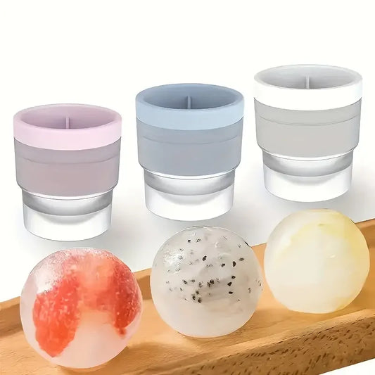 Silicone Ice Ball Mold Round Ice Bucket DIY Freezer Ice Maker Small Cube Mold Bar Tool