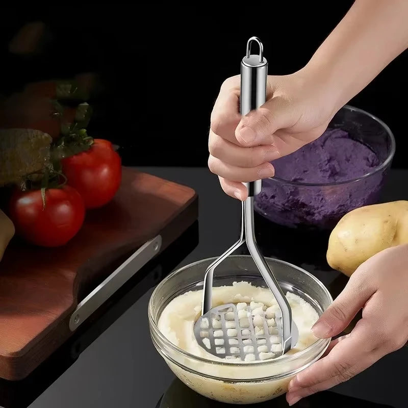 Home Kitchen Tools: Stainless Steel Potato Crusher, Fruit Press, Mashing Machine