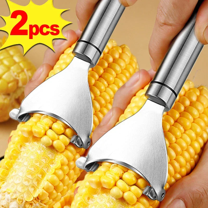 Stainless Steel Corn Peeler Serrated Stripper Shaver Cutter Tool