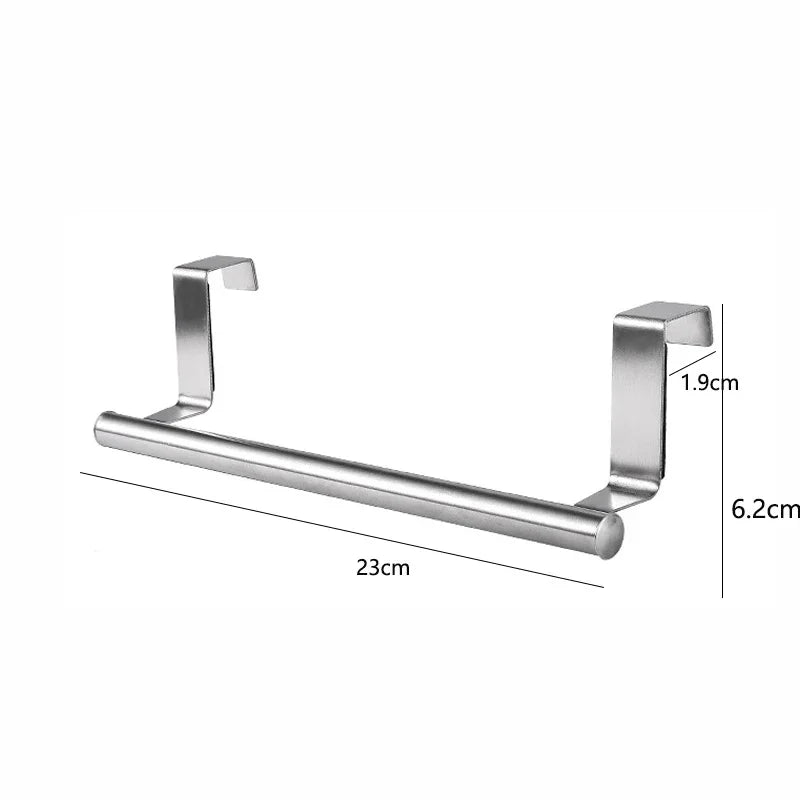 Stainless Steel Over Cabinet Towel Bar Holder