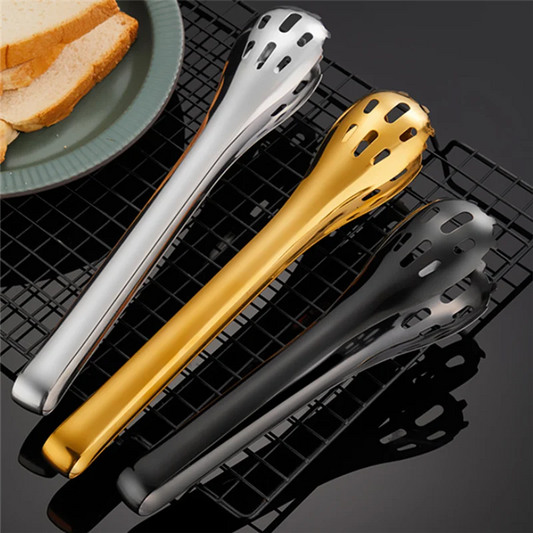 Hollow Non-Slip BBQ Tongs Grilling Clips Food Clamp Kitchen Accessories