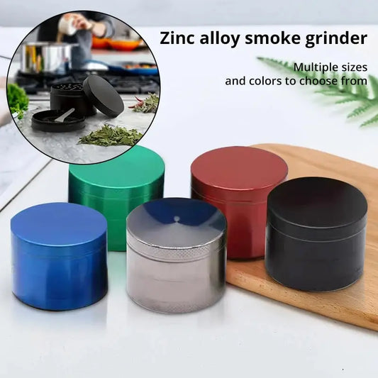 40mm 4-Layer Zinc Alloy Herb Grinder Spice Crusher