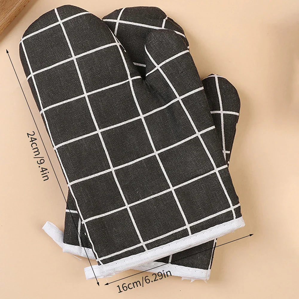 Heat-Resistant Oven Mitts - Insulated Kitchen Gloves