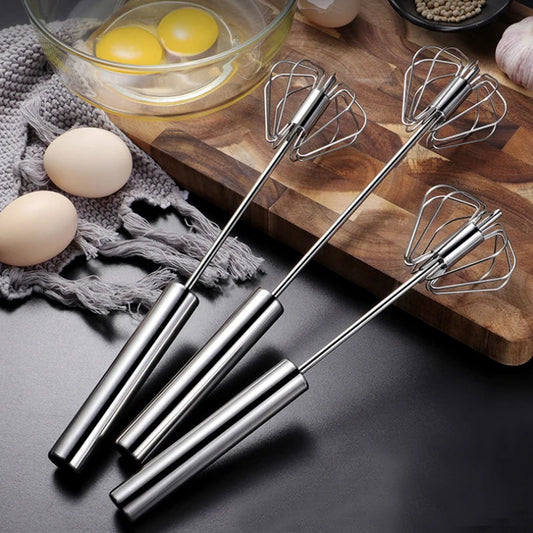 Stainless Steel Semi-Automatic Egg Beater Whisk Mixer