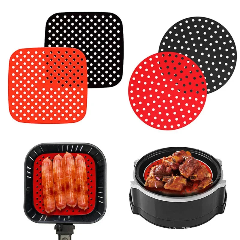 Air Fryer Nonstick Silicone Baking Mat Pastry Tools Oil Mat Bakeware