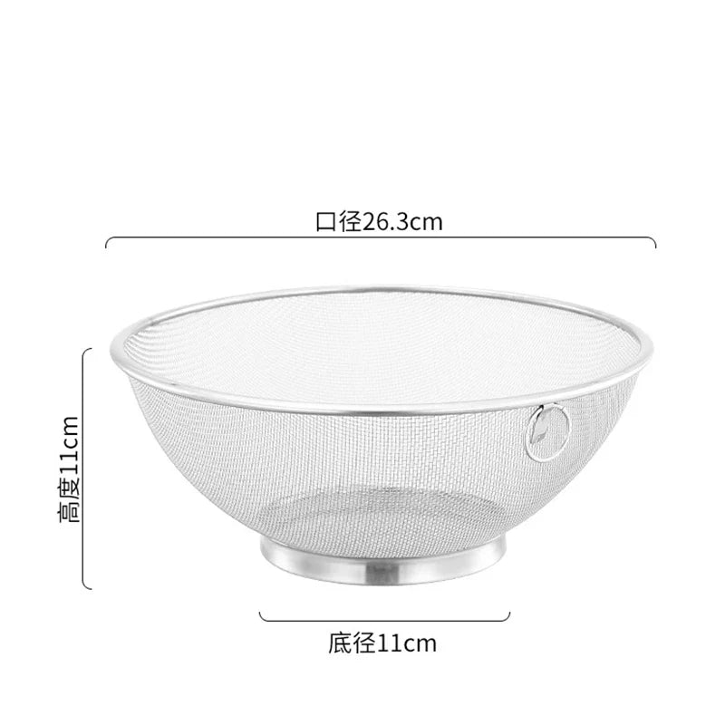 Stainless Steel Colander Strainer Basket for Rice and Vegetables