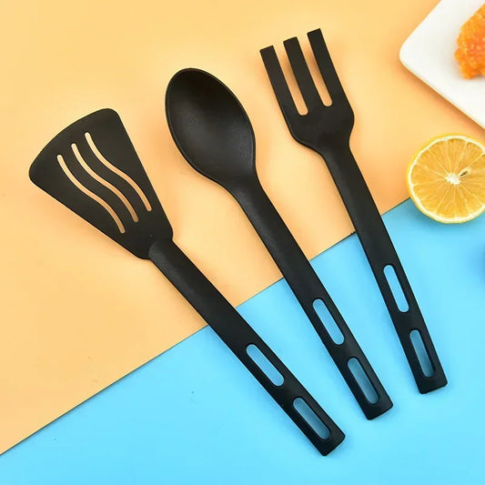 Nylon Kitchen Utensils Set: Slotted Turner, Spoon, Fork