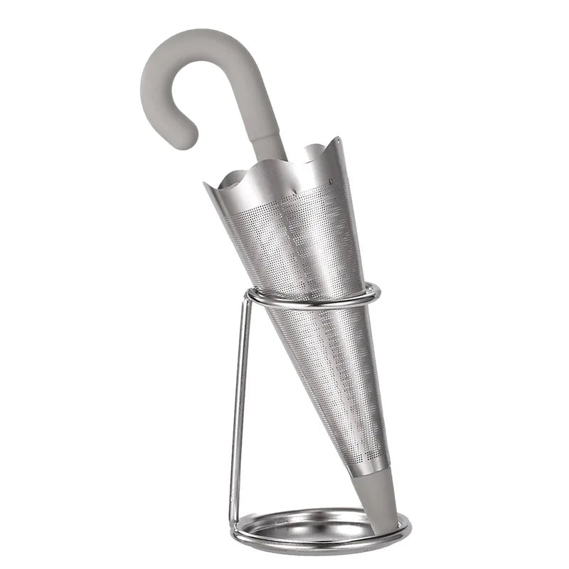 304 Stainless Steel Tea Infuser Silicone Strainer Spice Diffuser Holder